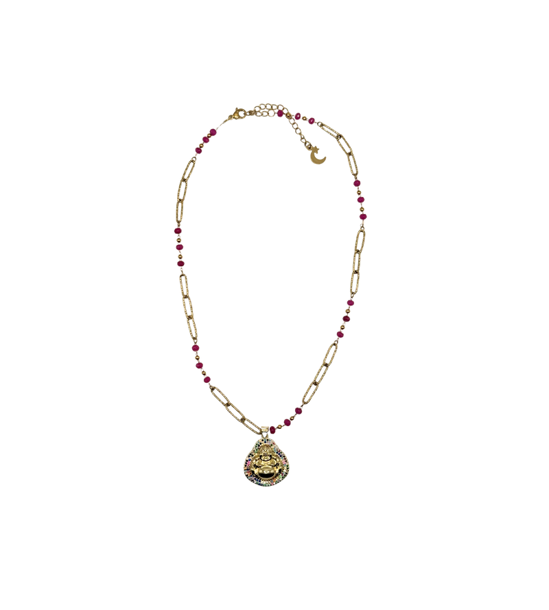 Golden colorful buddha