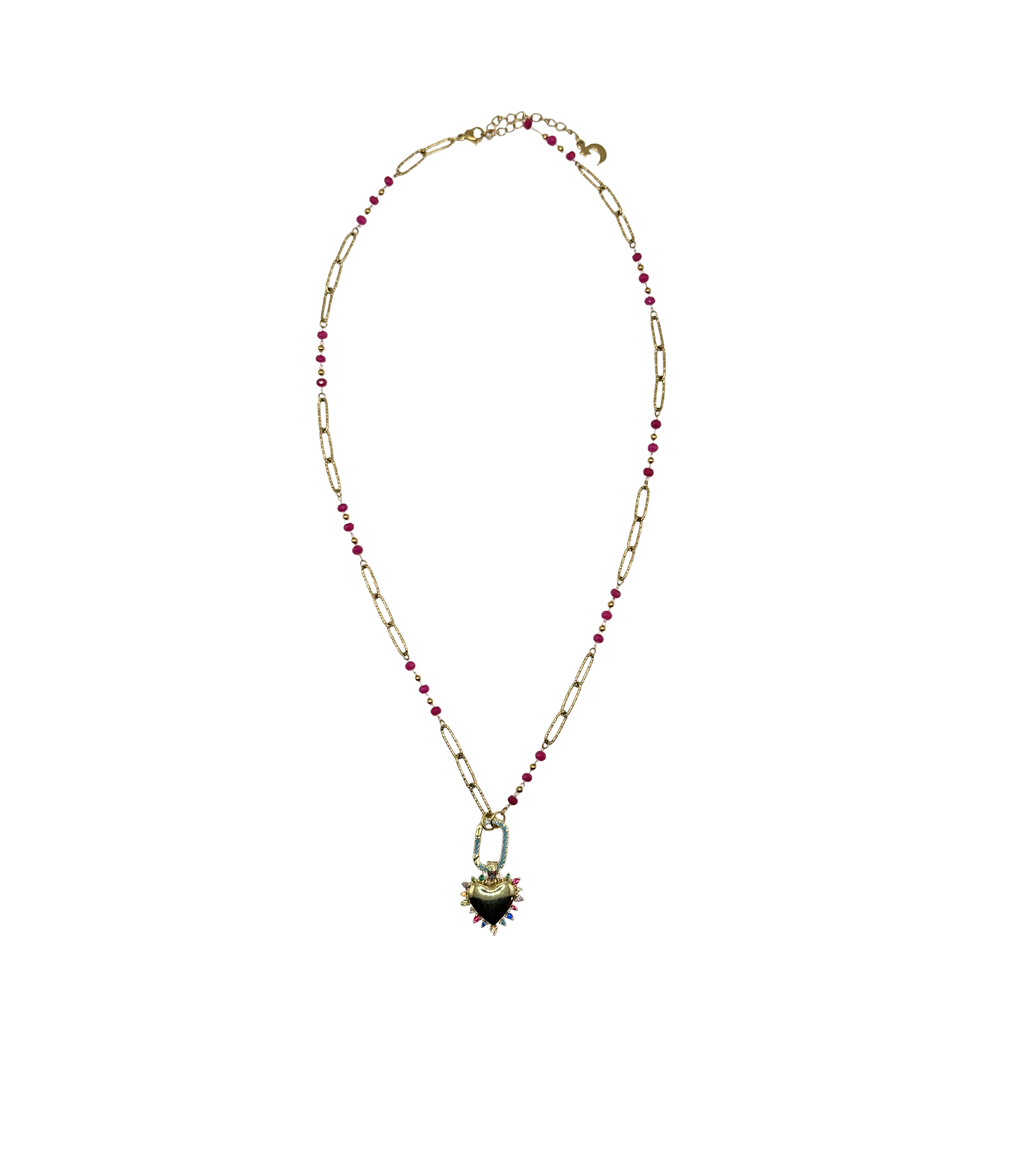 Golden colorful heart