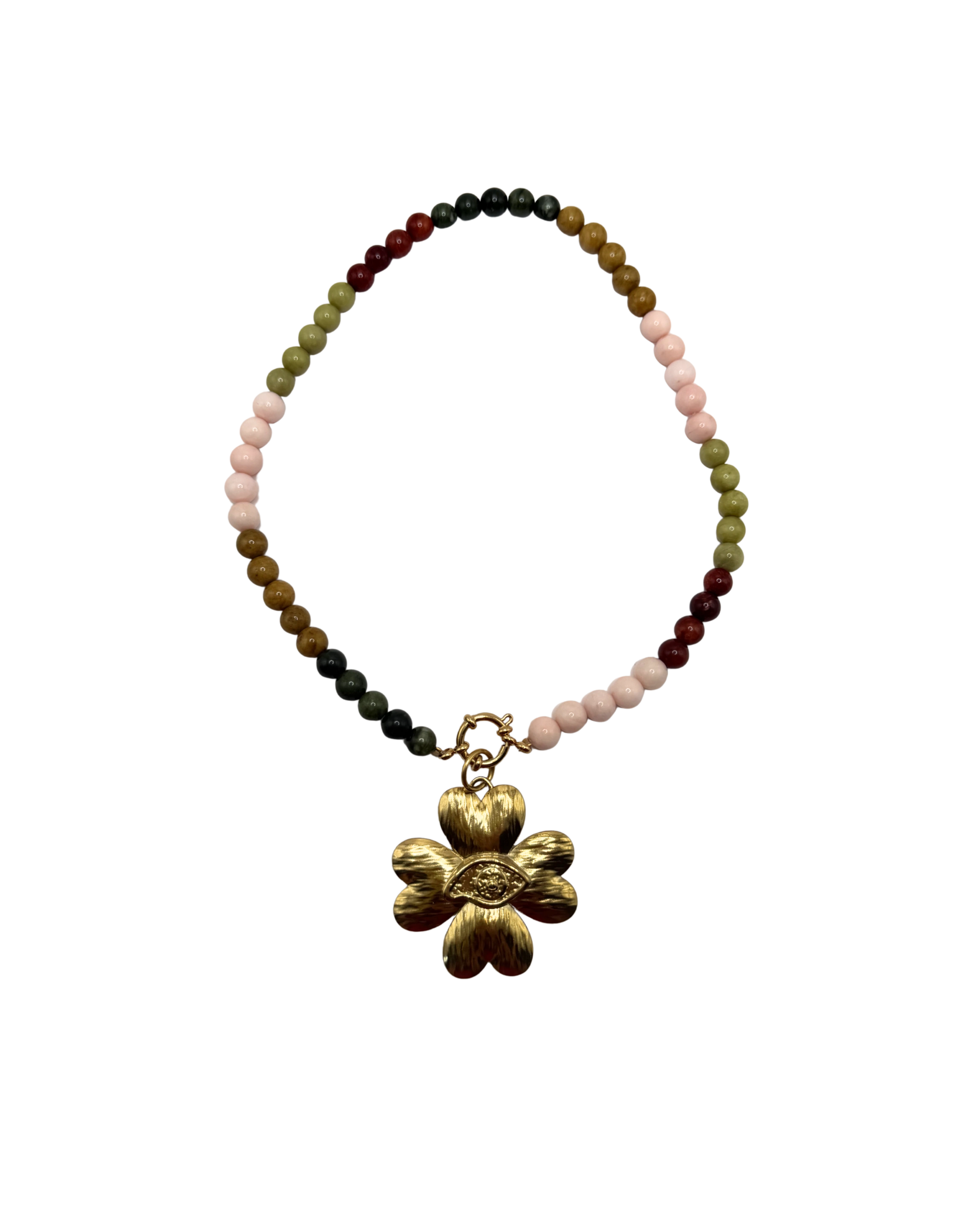 Golden beaded necklace - Multi