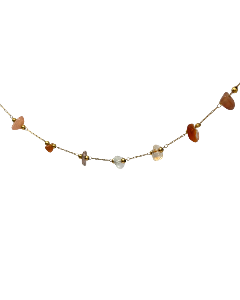 Golden carnelian stones