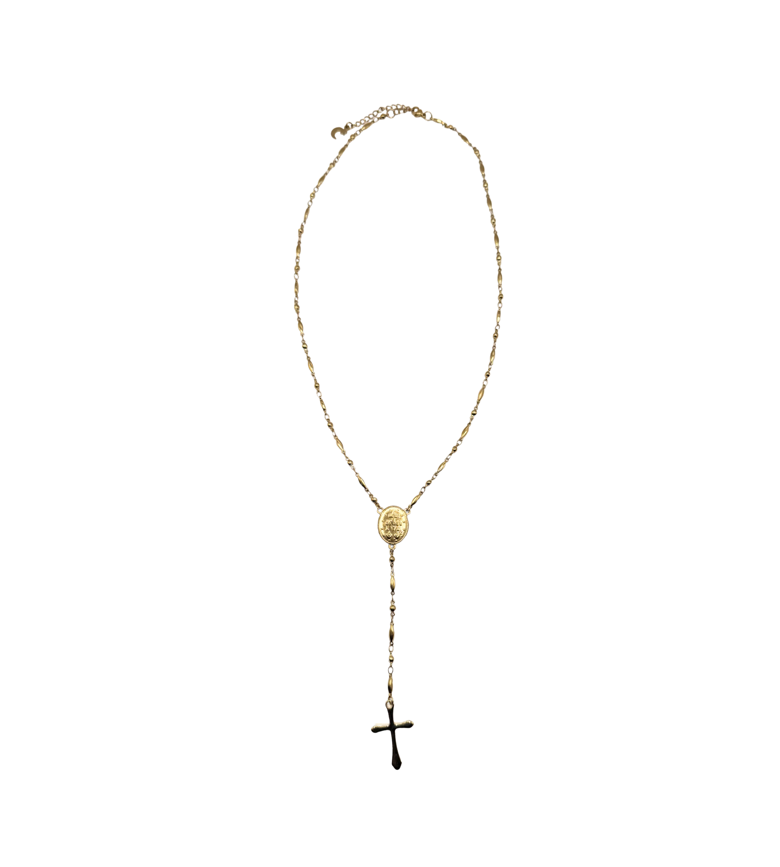 Golden rosary cross