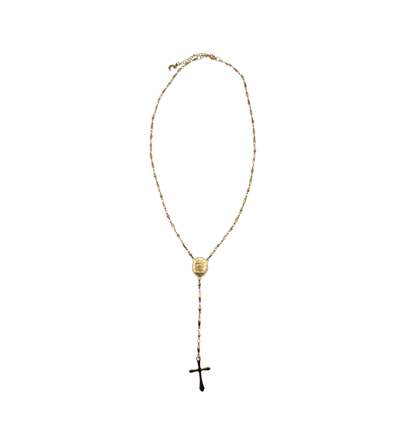 Golden rosary cross