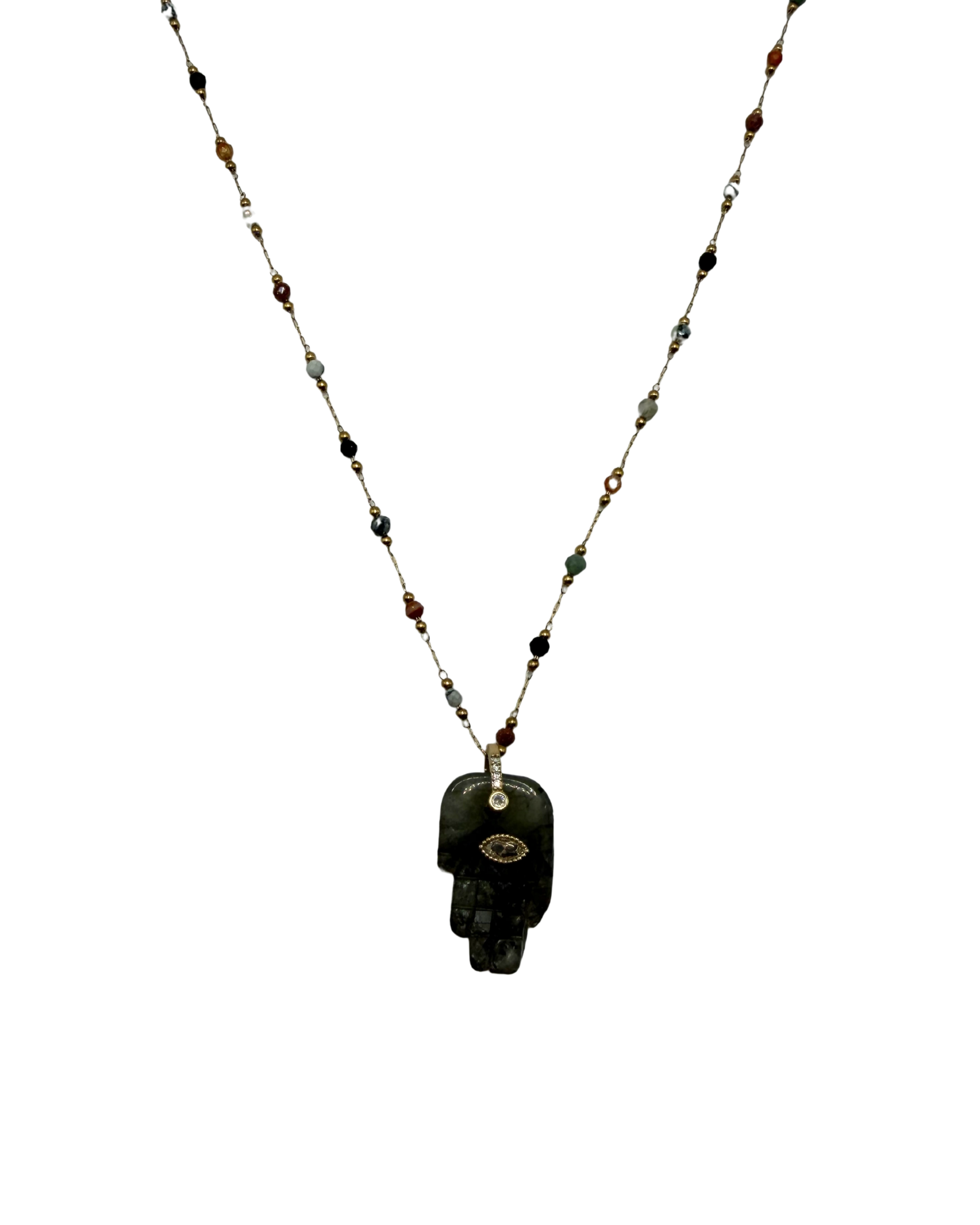 Golden Hamsa Beads