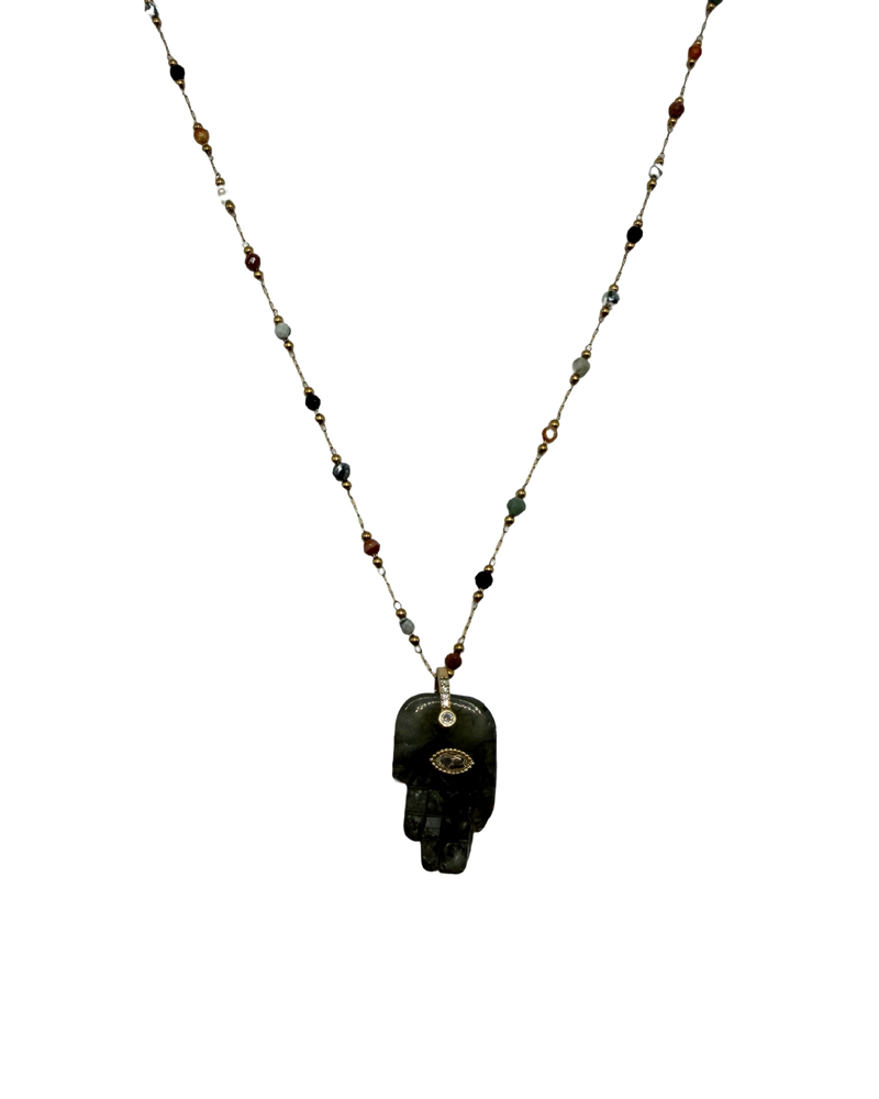 Golden Hamsa Beads