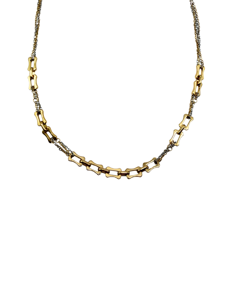 Golden Silver Link Chain