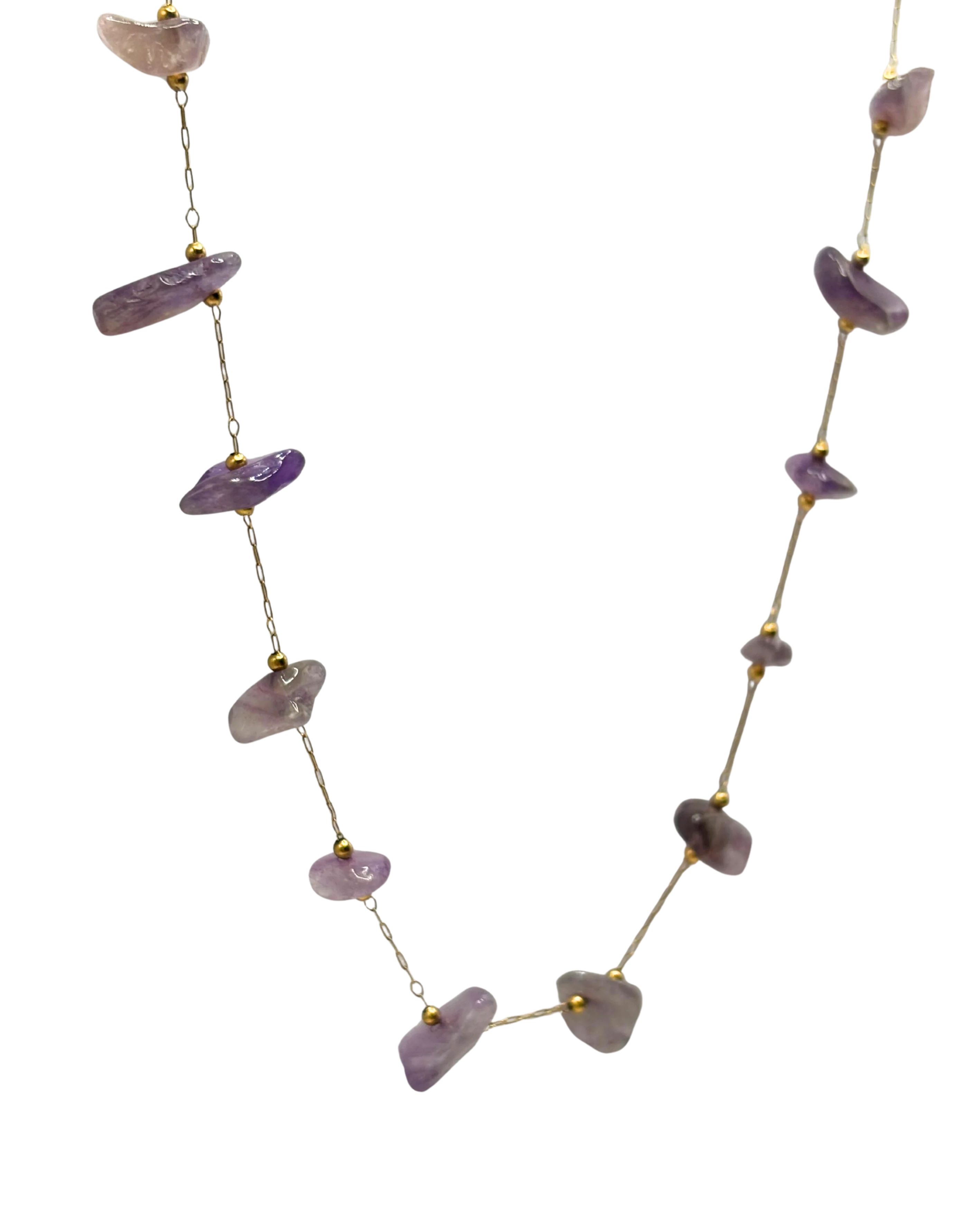 Golden amethyst stones
