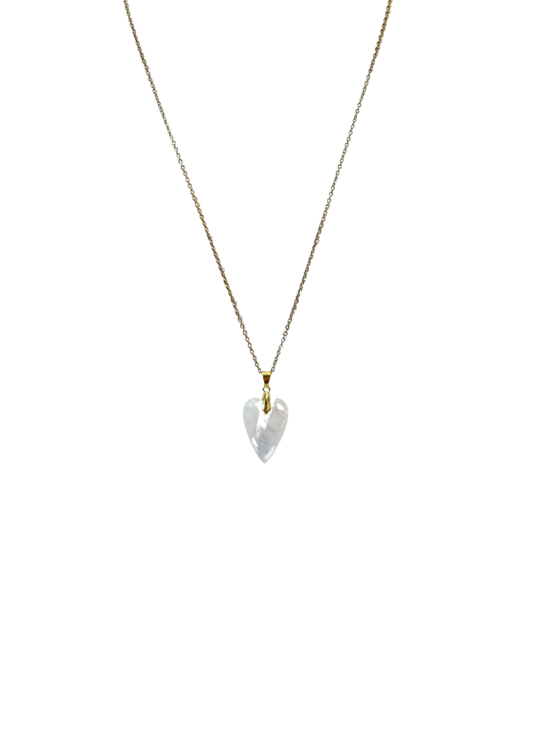 Golden gemstone heart