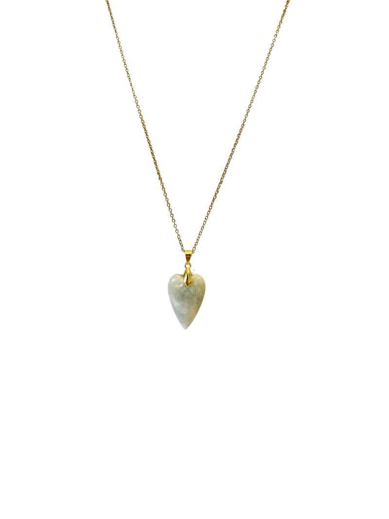 Golden gemstone heart