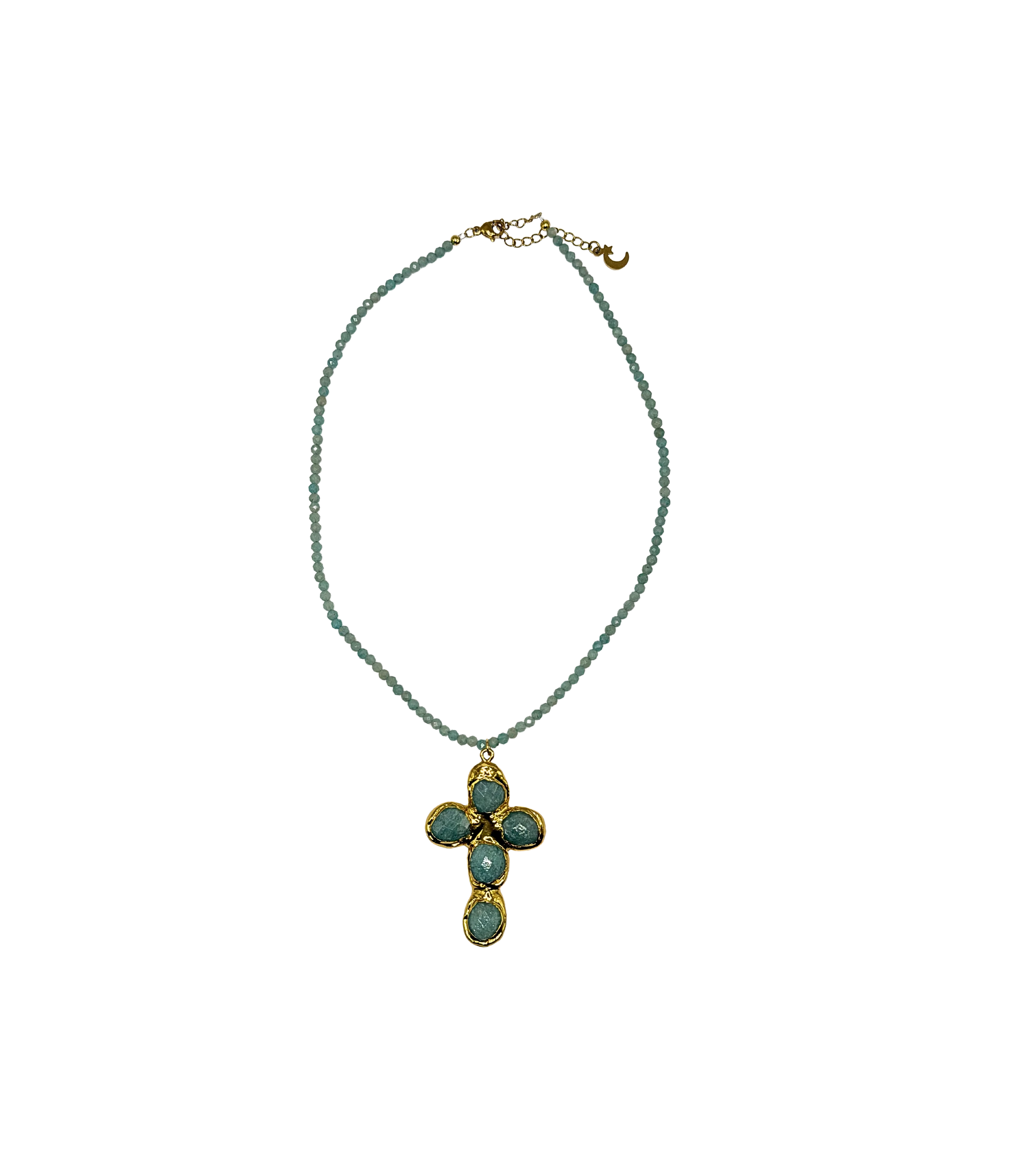 Golden turquoise cross