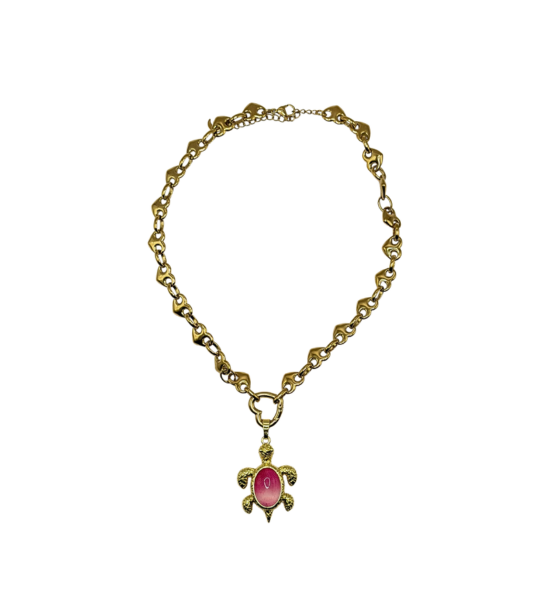 Golden pink turtle