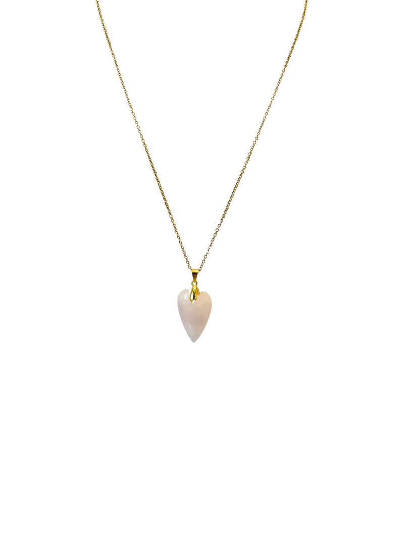 Golden gemstone heart
