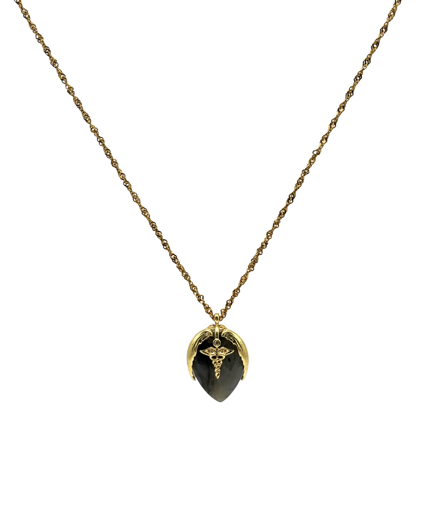 Golden labradorite wings