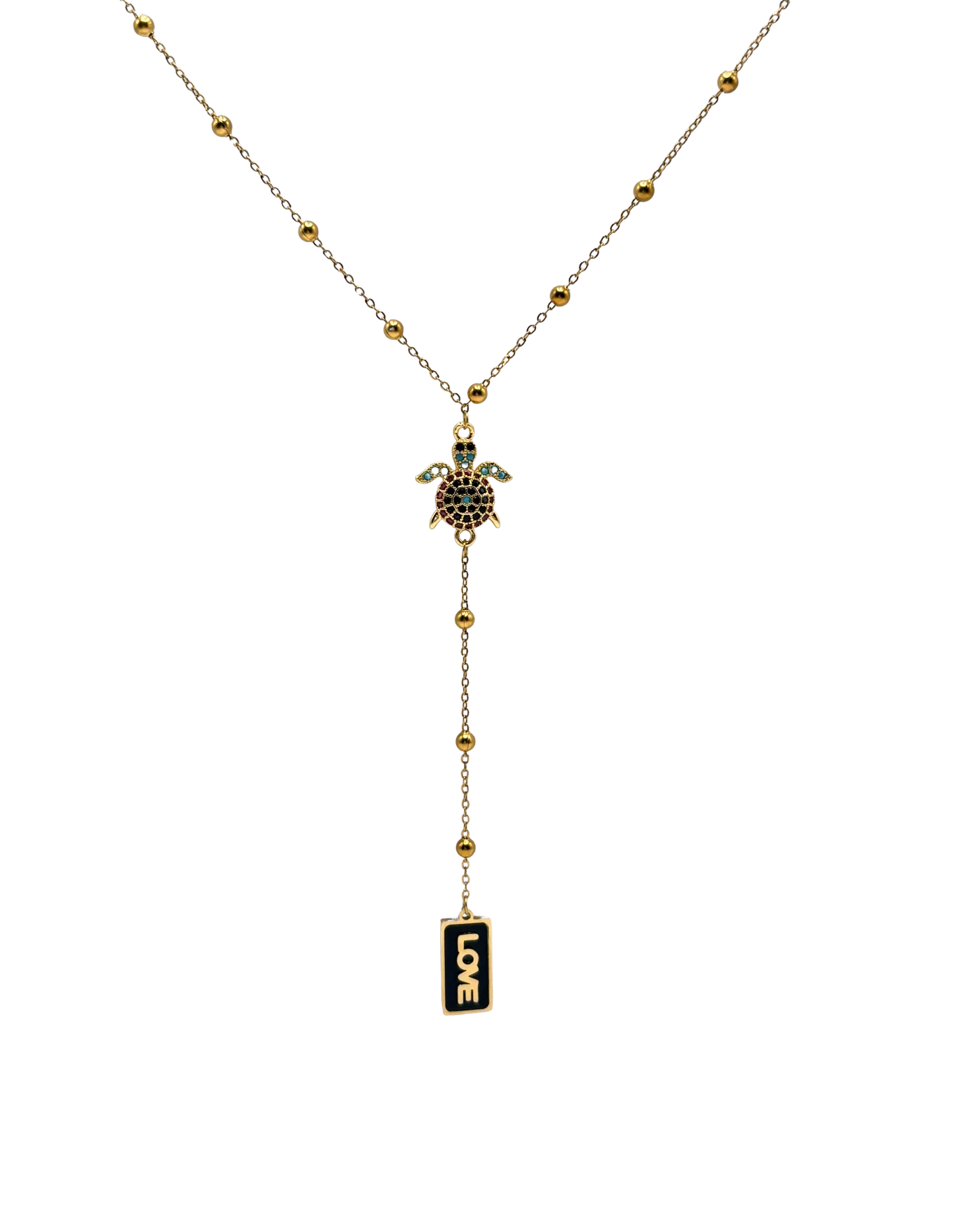 Golden bling turtle