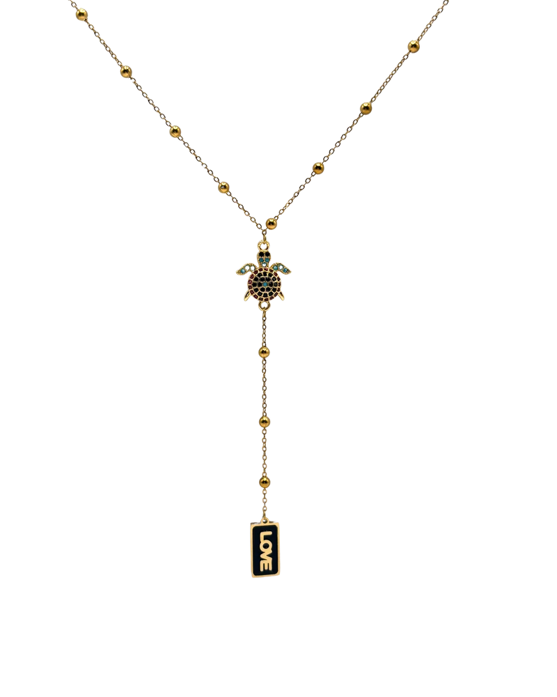 Golden bling turtle