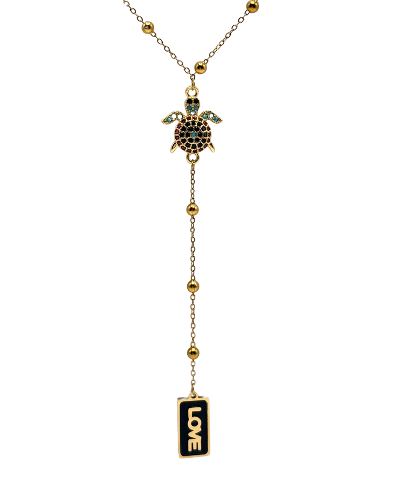 Golden bling turtle