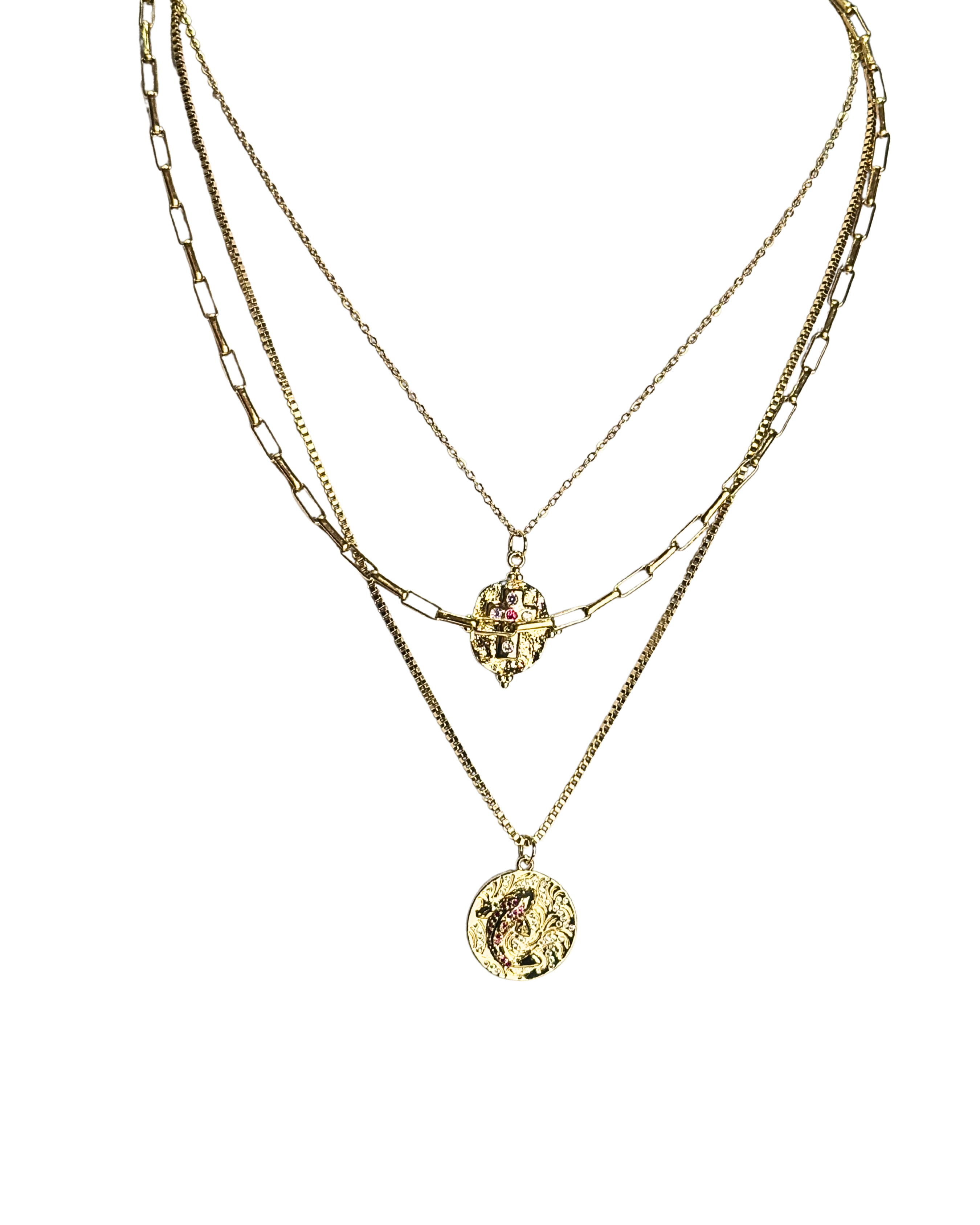 Golden pink - three in one