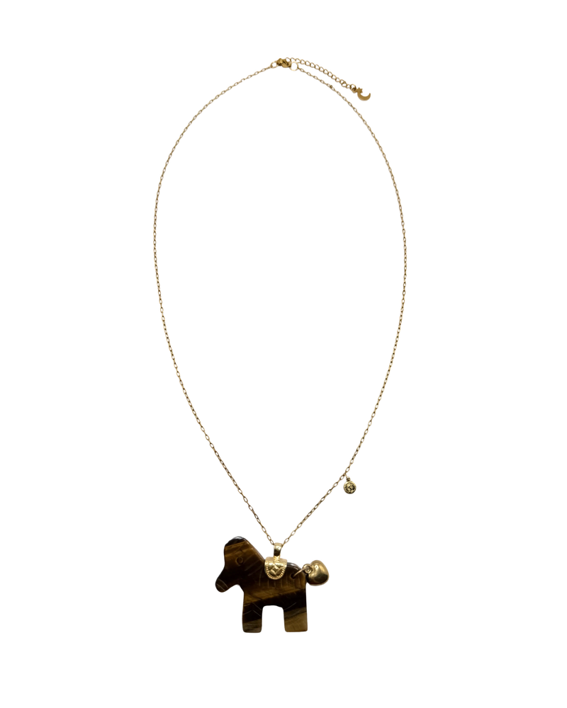 Golden Horse Necklace