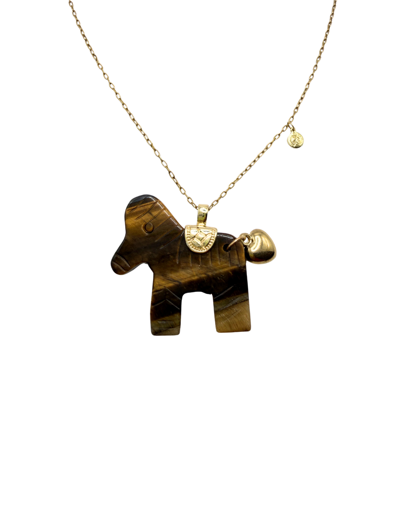 Golden Horse Necklace