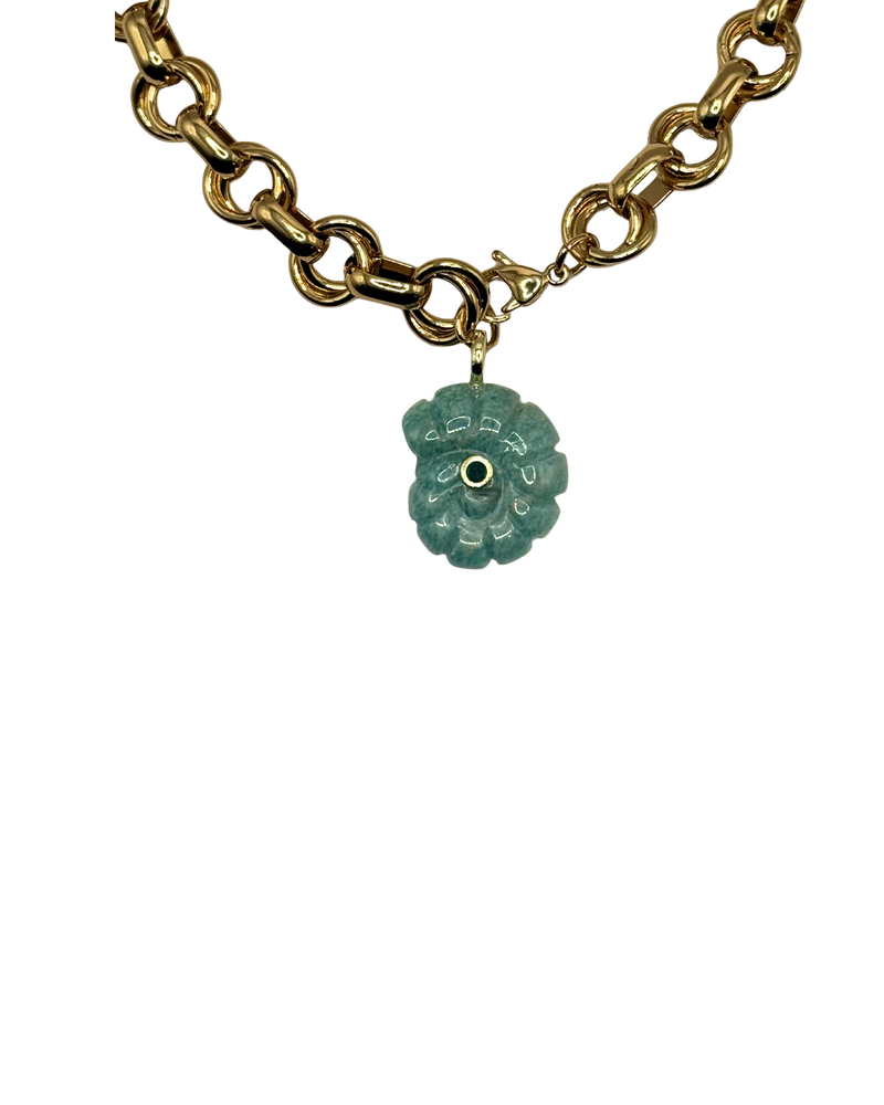 Golden amazonite shell