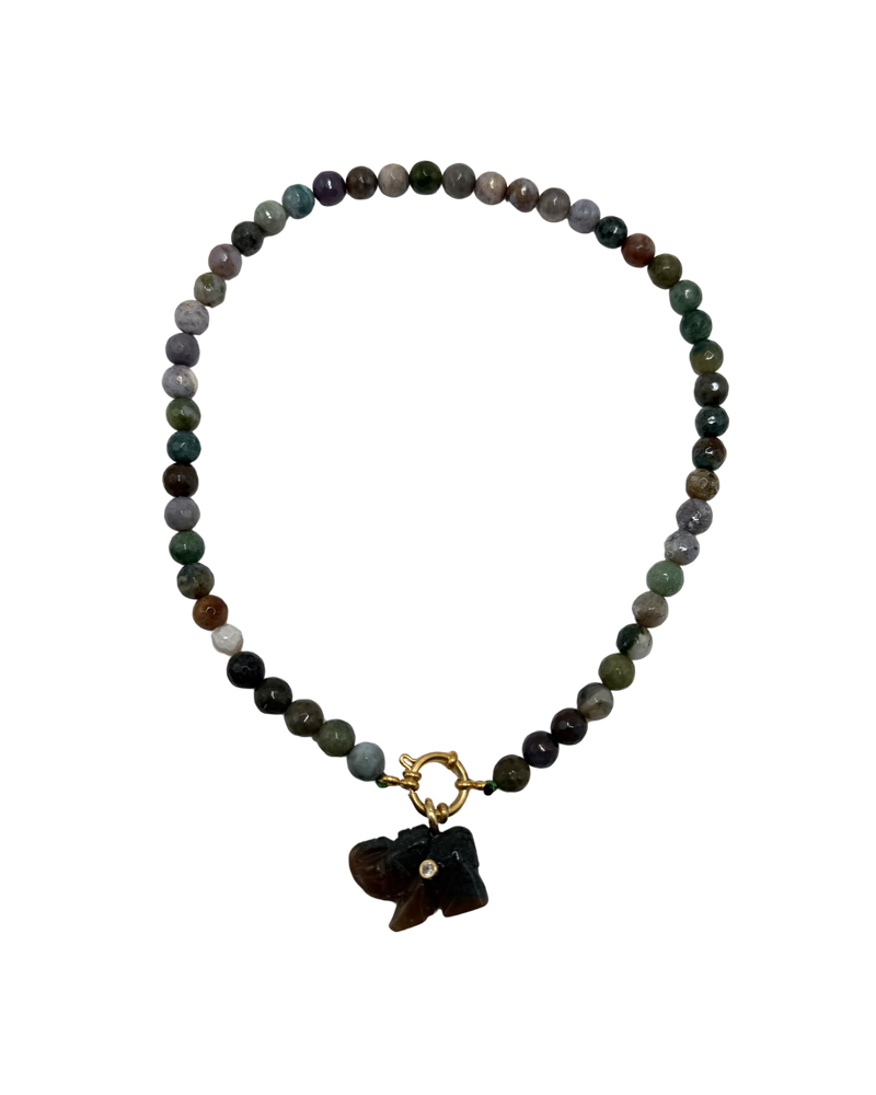 Golden beaded necklace - Multi