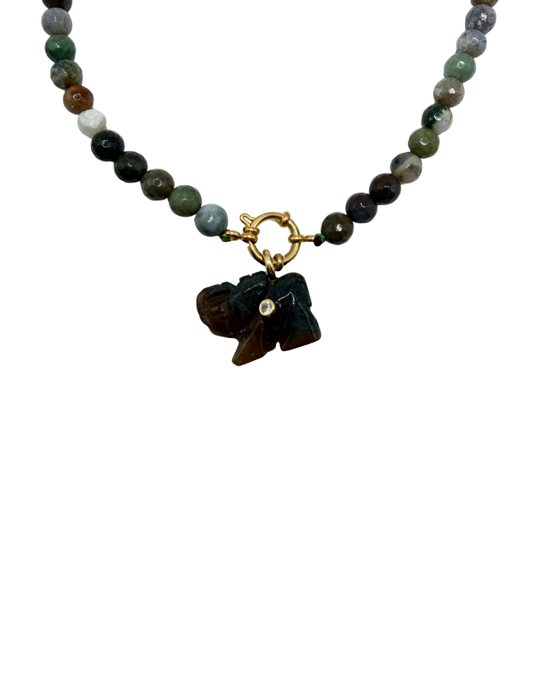 Golden beaded necklace - Multi