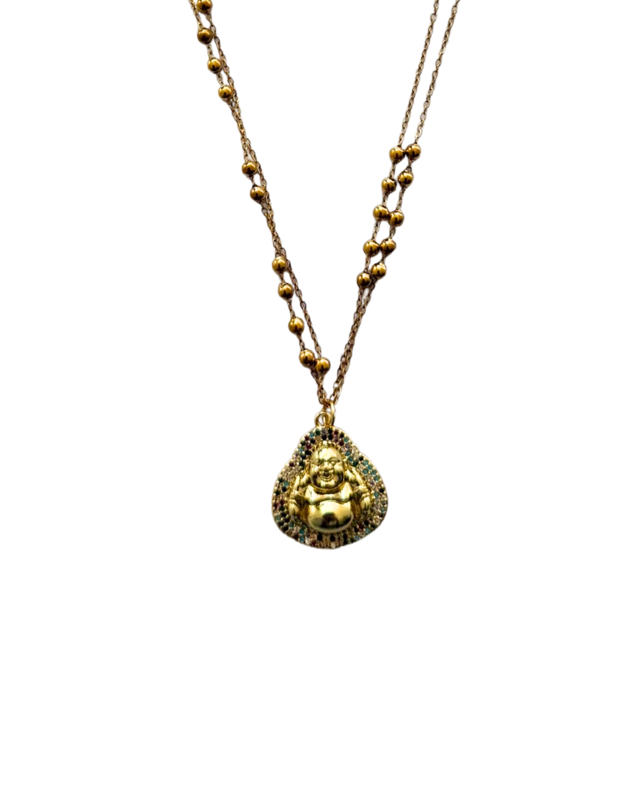 Golden colorful buddha