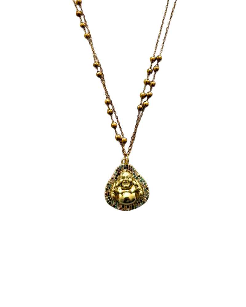 Golden colorful buddha