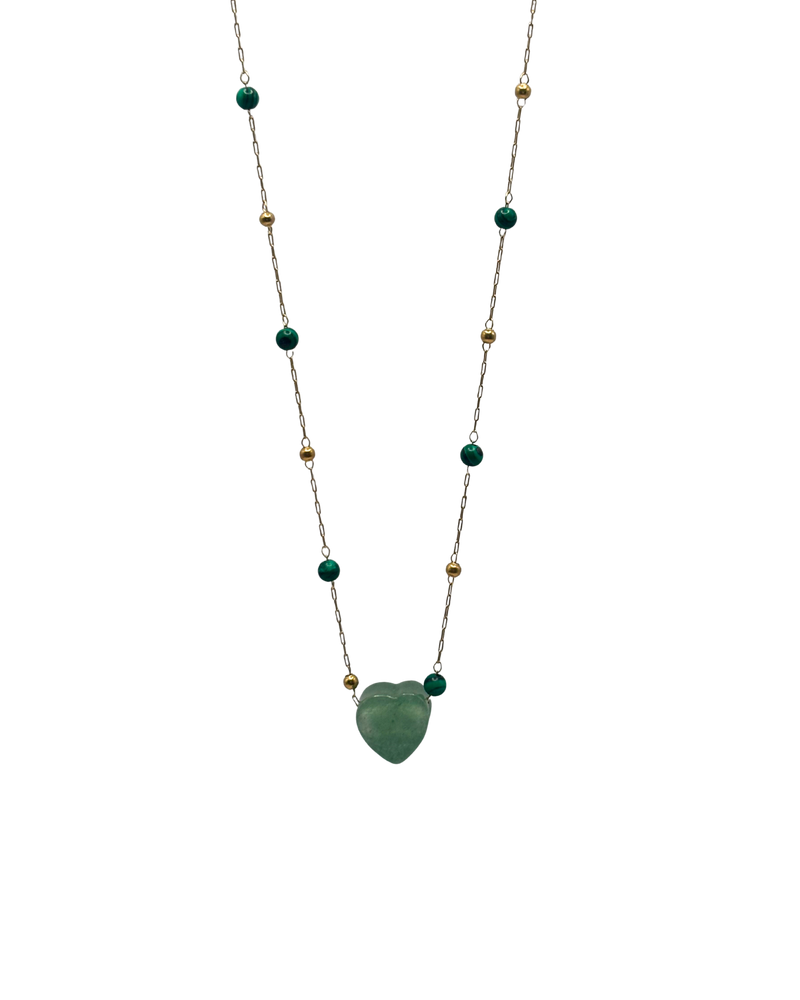 Aventurine Heart Necklace