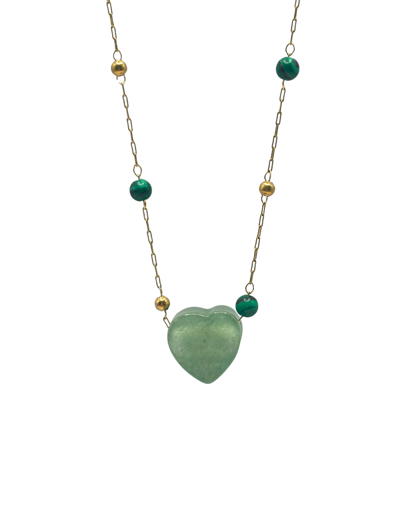 Aventurine Heart Necklace
