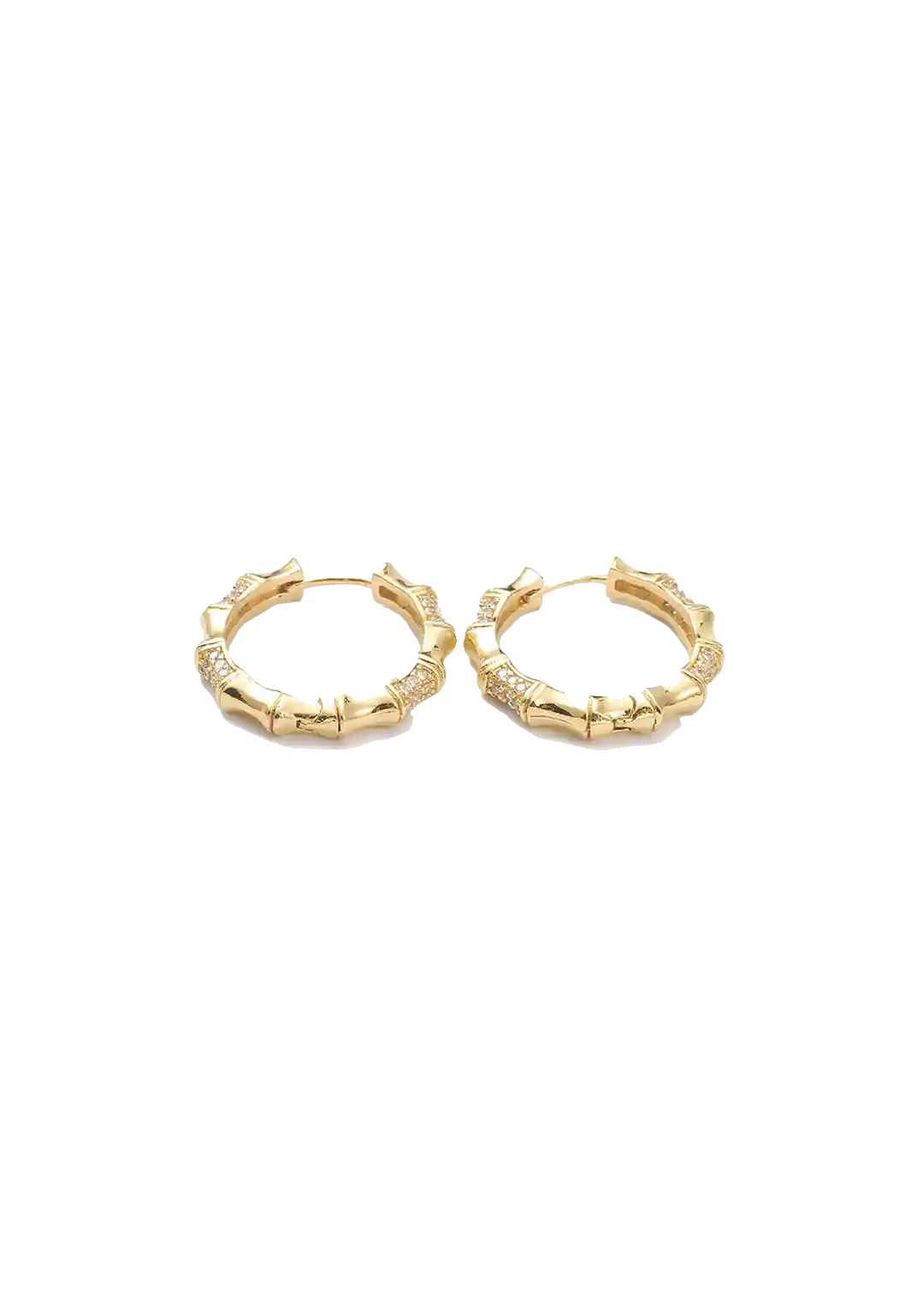 Golden bamboo hoops