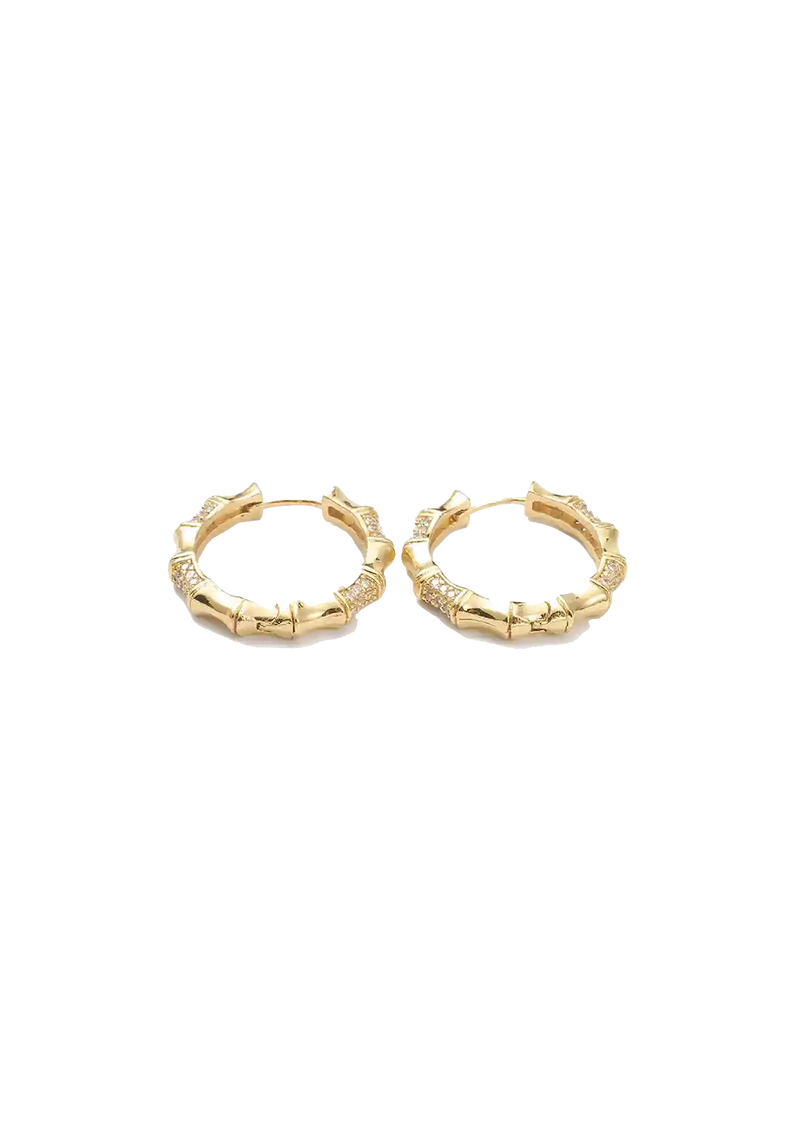 Golden bamboo hoops