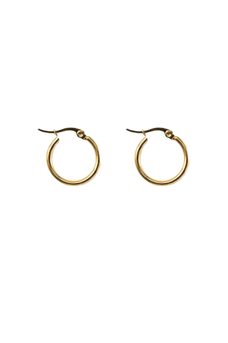 Golden basic hoops (20mm)