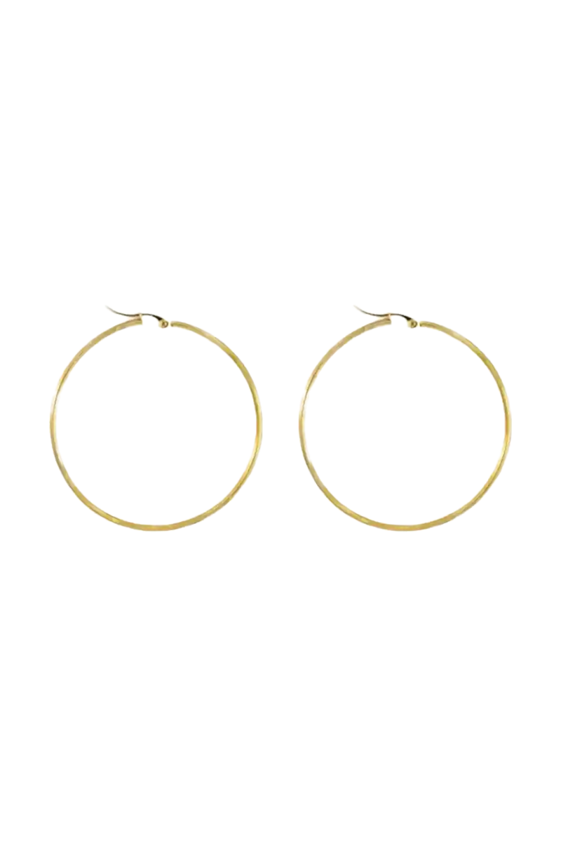 Golden basic hoops (40mm)