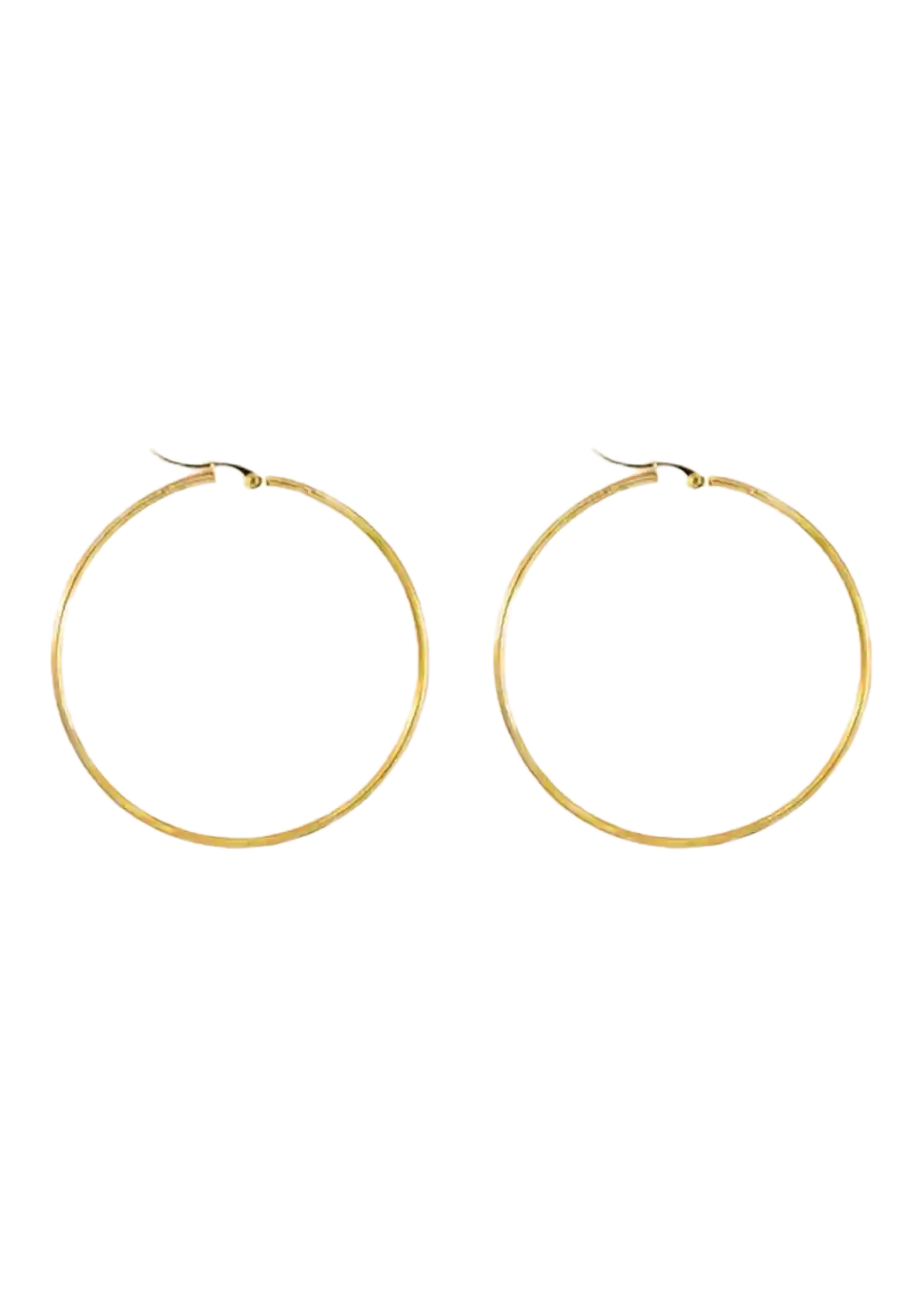 Golden basic hoops (50mm)