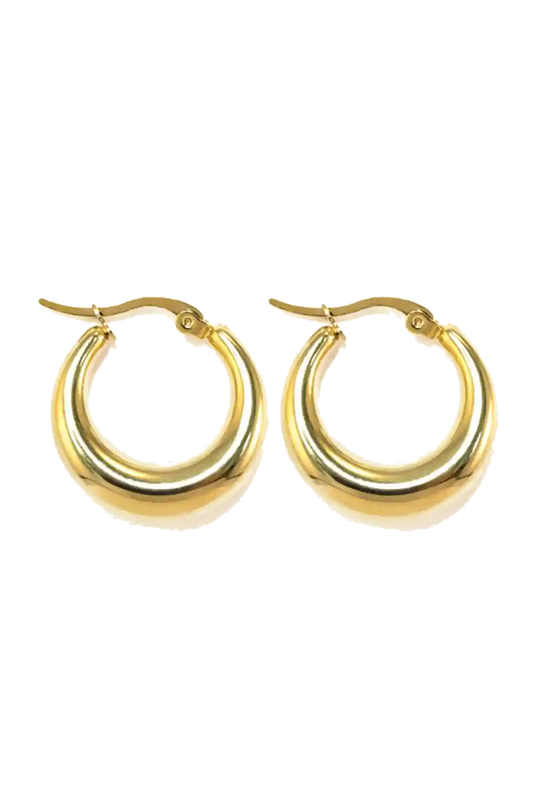 Golden big hoops