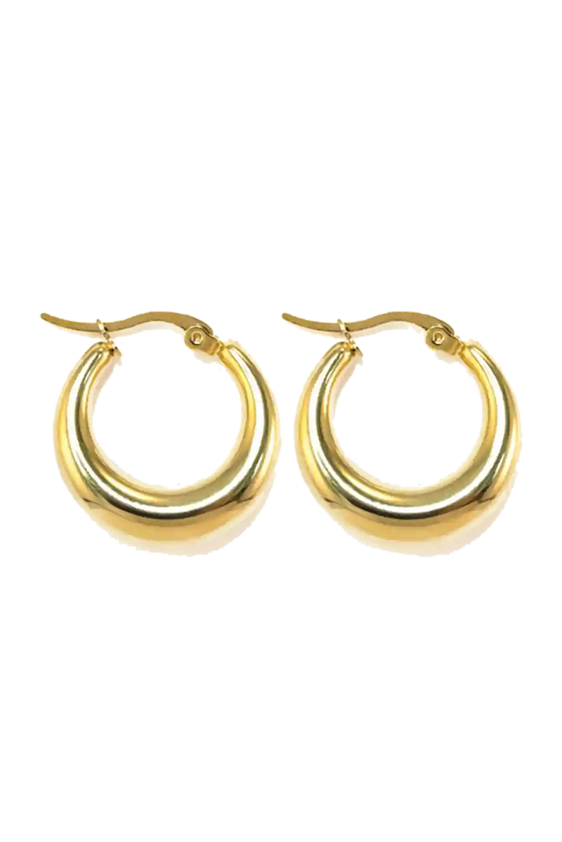 Golden big hoops