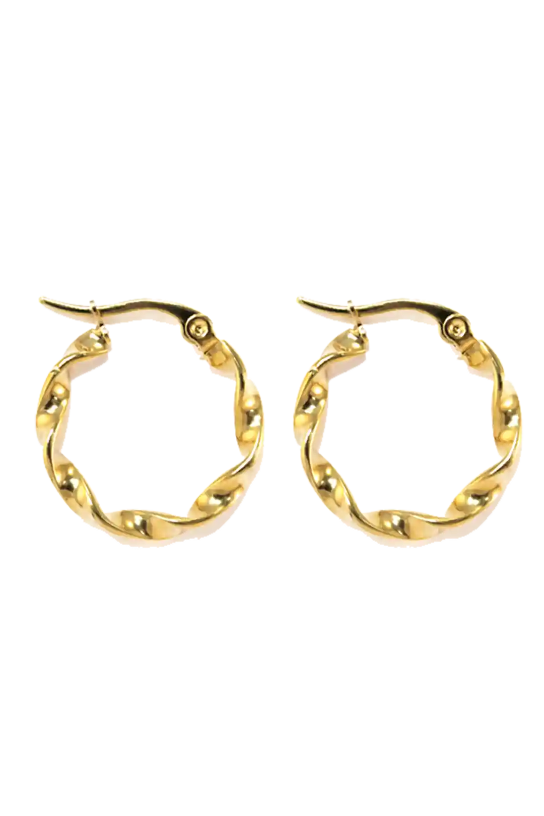 Golden chunky hoops