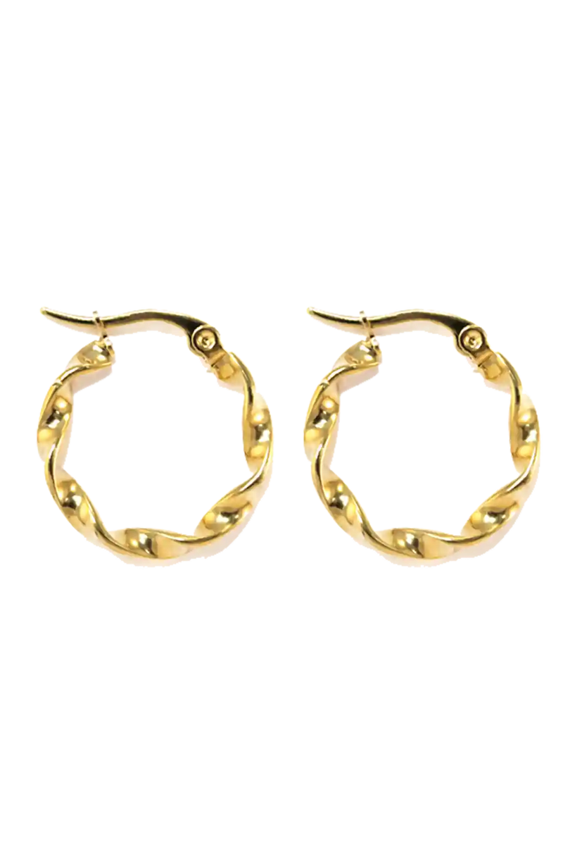 Golden chunky hoops