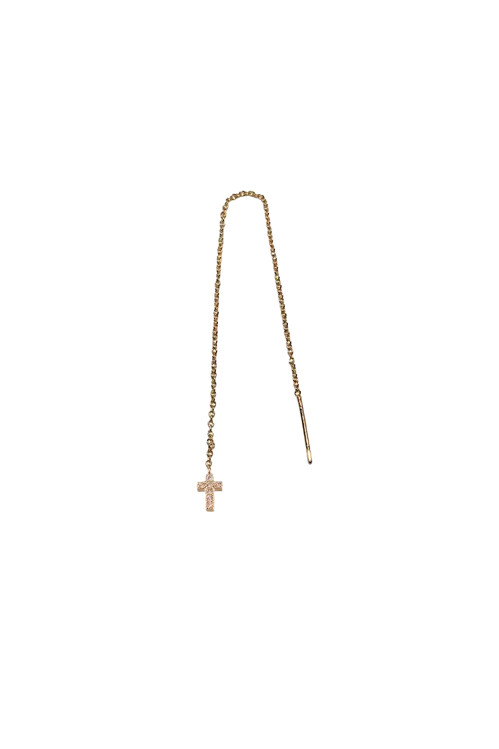 Ear chain glitter cross