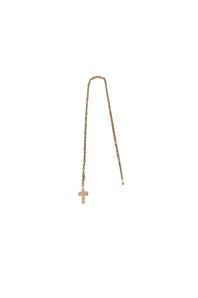 Ear chain glitter cross