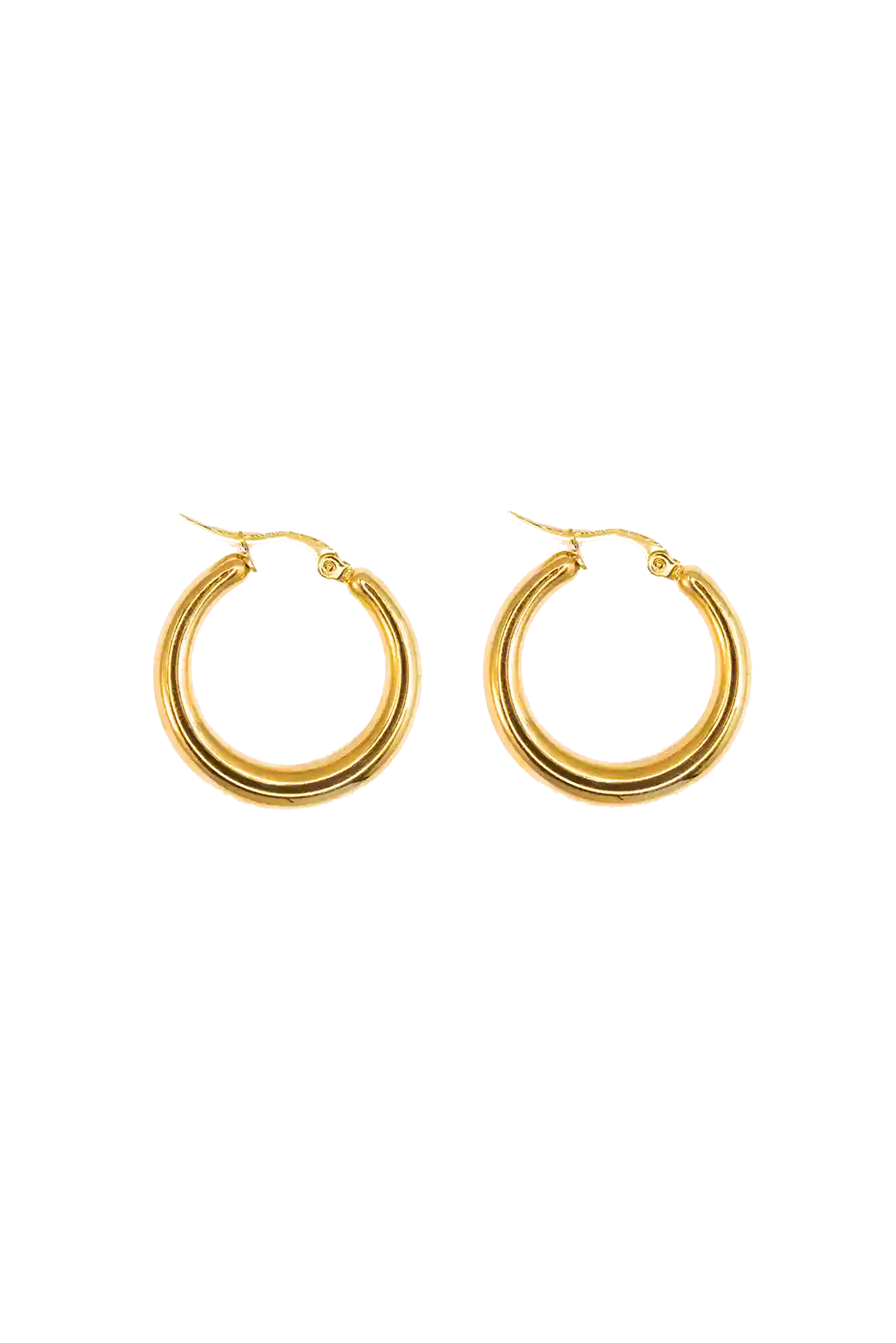 Golden fancy hoops