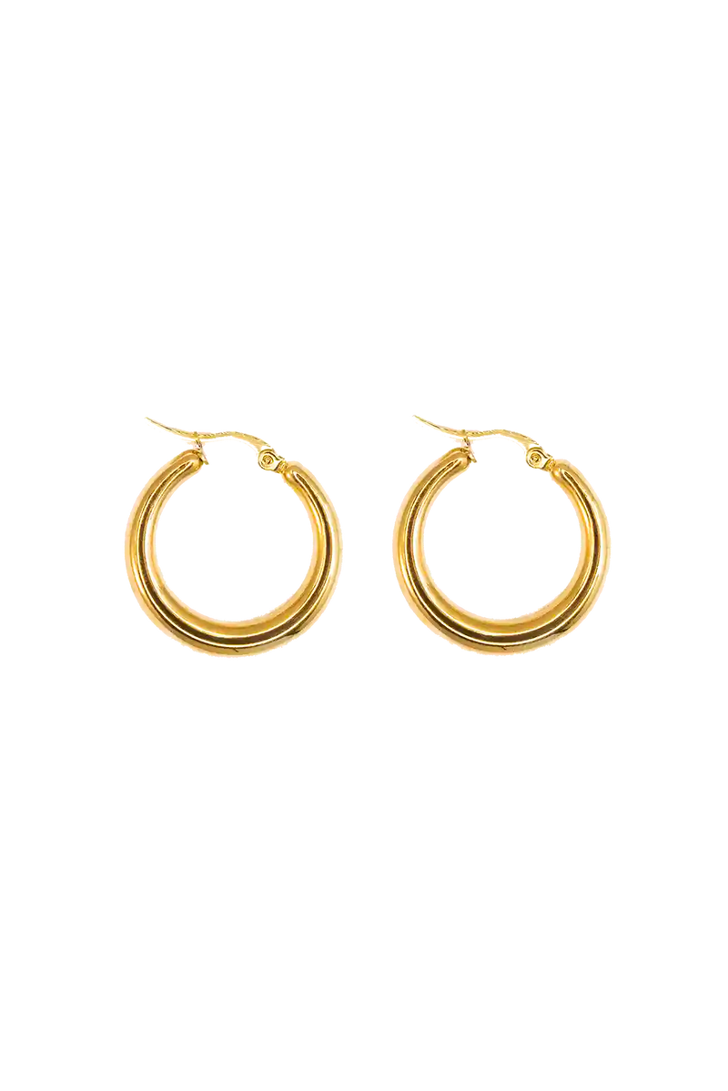 Golden fancy hoops