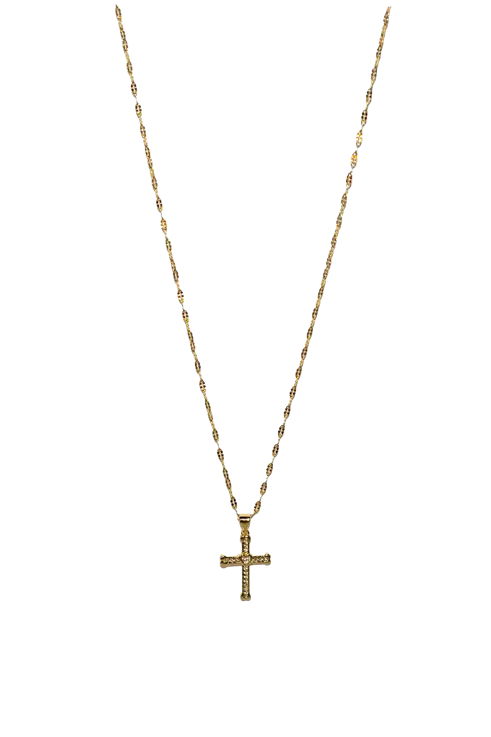 Golden glitter cross