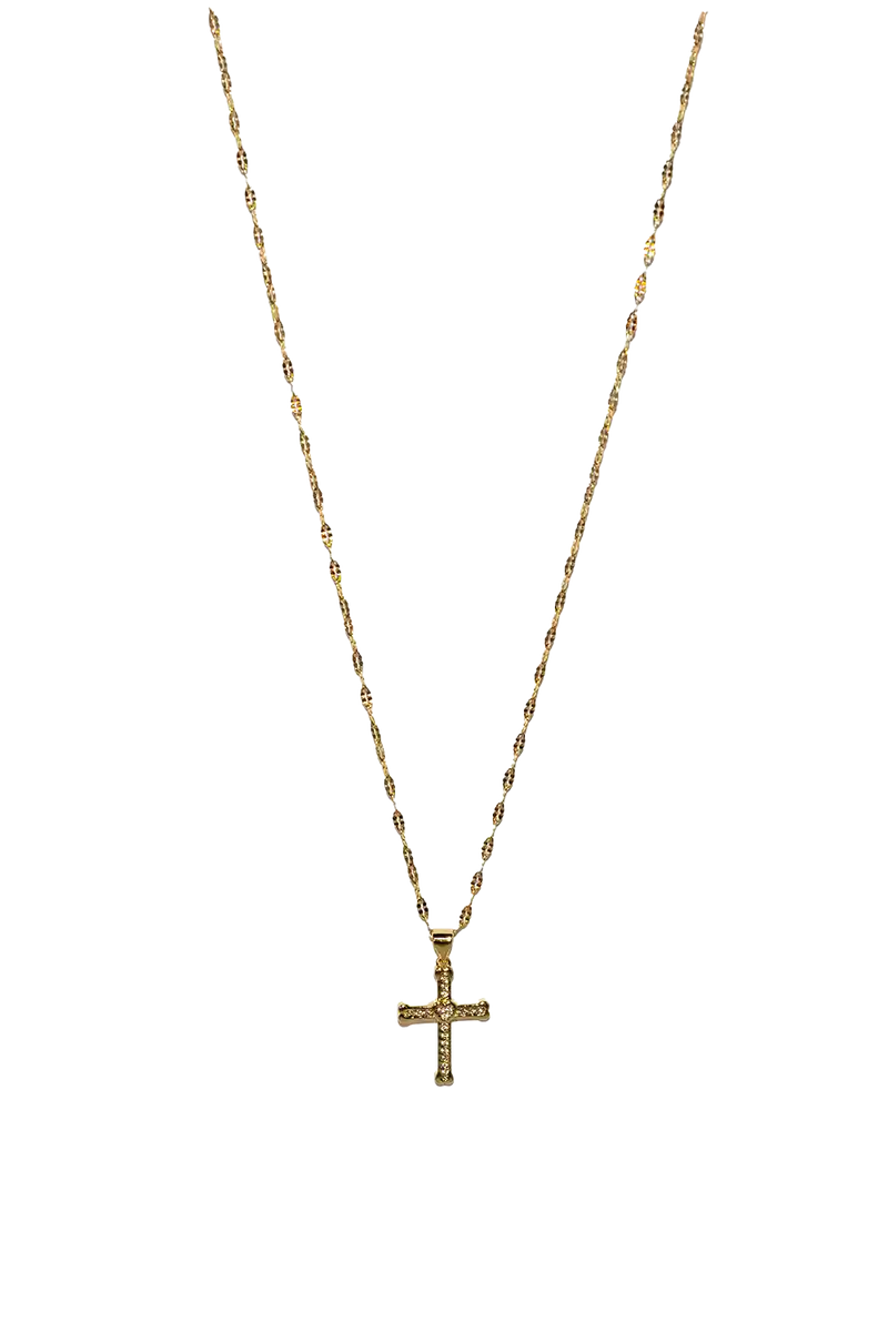 Golden glitter cross