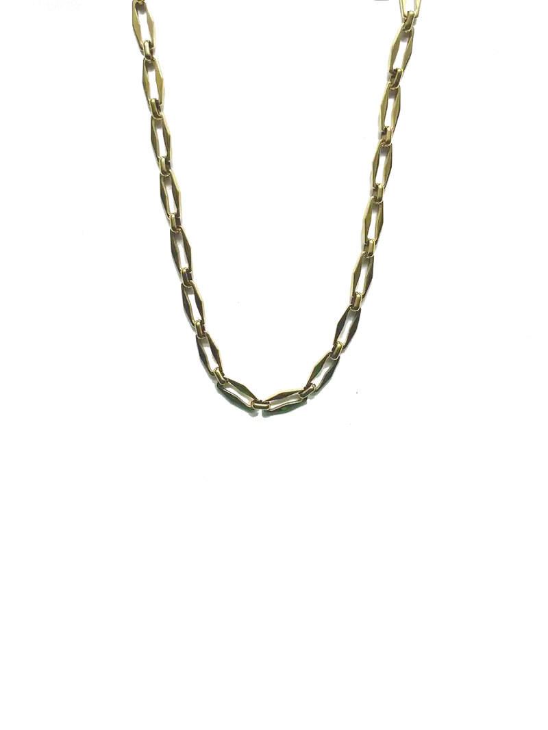 Golden oval big chain