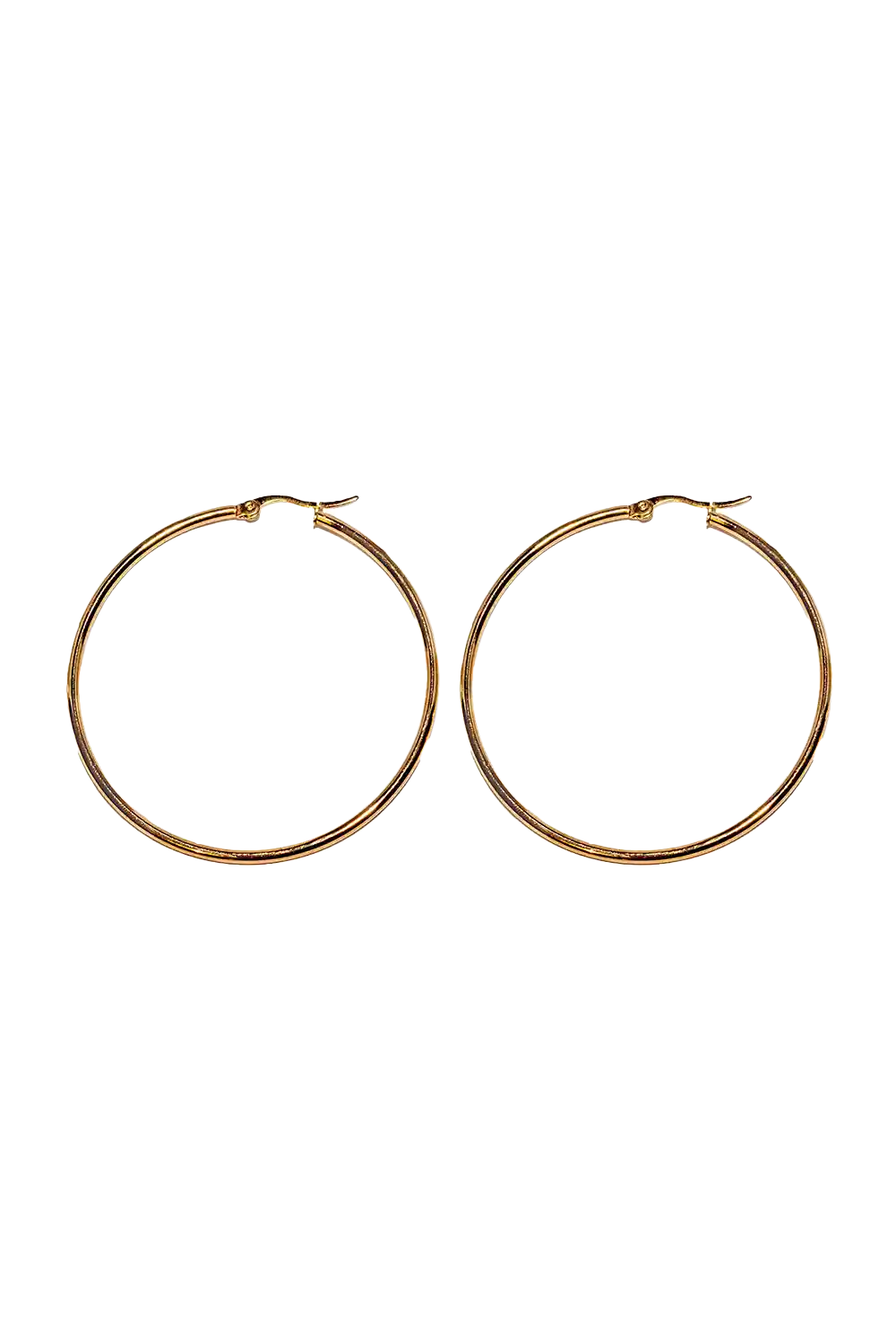 Golden basic hoops (60mm)