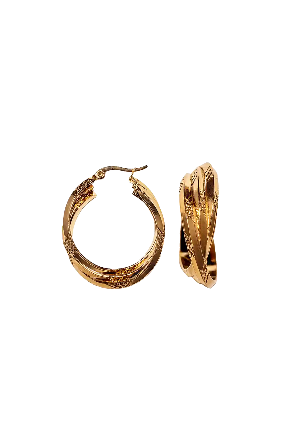 Golden Tracy hoops