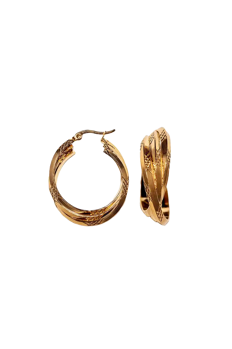 Golden Tracy hoops