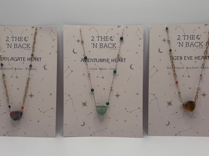 Tiger Eye Heart Necklace