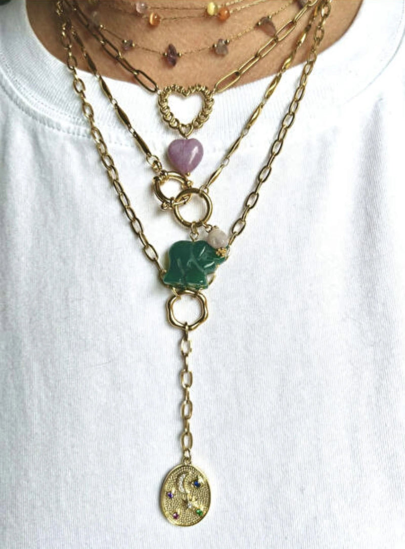 Golden amethyst stones